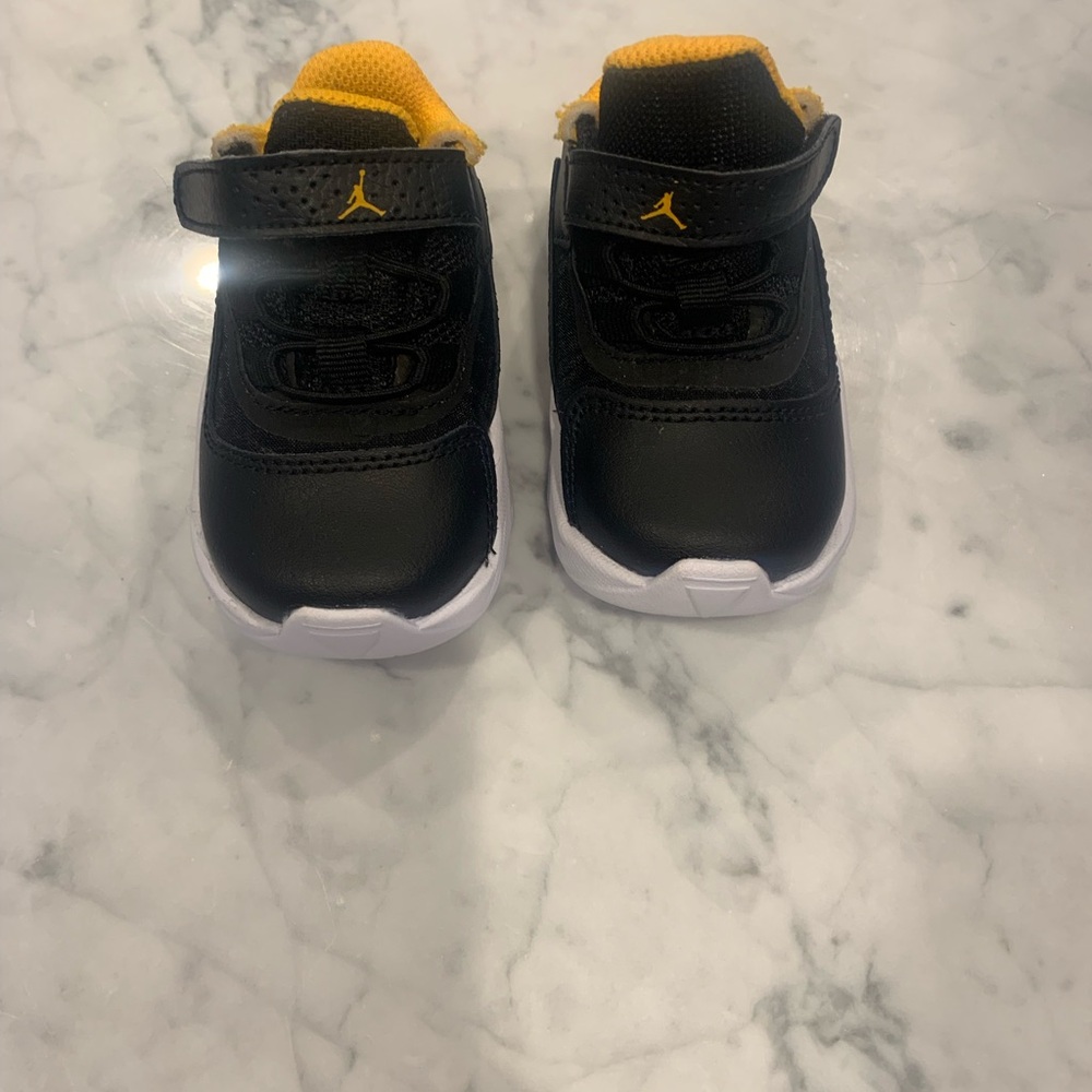 Kids Black and Yellow Shoes